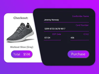 Daily UI 002 Credit Card Checkout 100 days of design 100daychallenge credit card checkout daily ui daily ui 002 daily ui challenge ecommerce