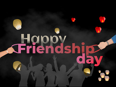 Friendship day adobe xd artwork banner creativity design graphicdesign illustration poster typogaphy vector