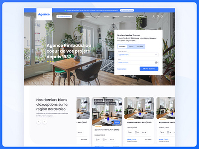 Home Page || Real Estate Agency bootstrap clean design hero homepage immobilier modern real estate realestate rent rental transaction ui design ux design webdesign