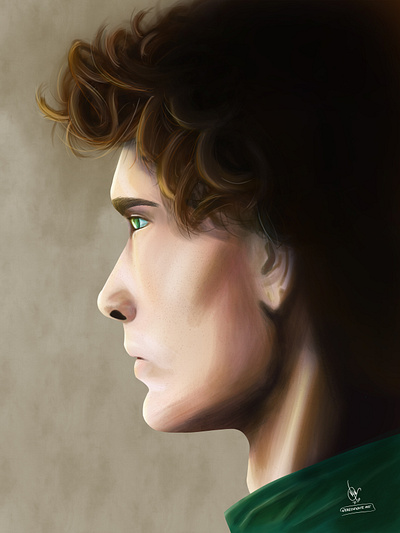 Brave - Male Portrait Painting digital digital art digital illustration digital painting digital portrait illustration painting photoshop photoshop art portrait