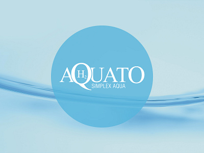 Aquato brand branding graphic design lettermark logo logotype minimalist logo product logo water