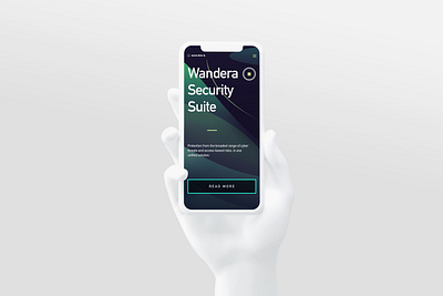 Wandera Security Suite | iPhone Mockup company branding cybersecurity data data protection digital security mockup protection ui ui design user interface