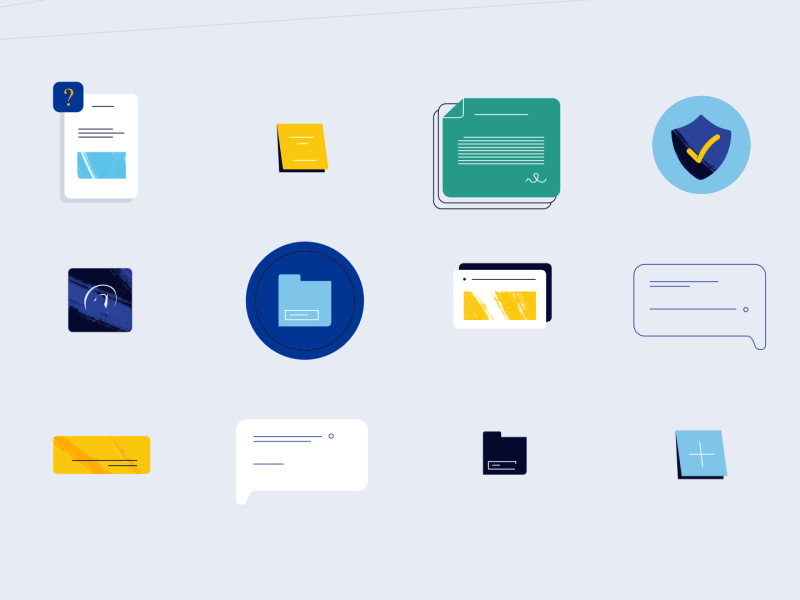Tasks 2d after effects animation explainer flat icons illustration