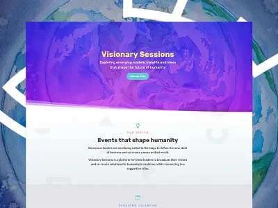 Visionary Sessions Website leadership ui design ux design wordpress