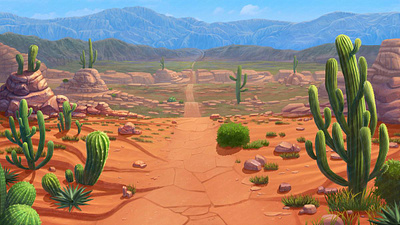 Mexican Desert background desert design design art digital digital art digital design digital illustration digital painting digitalart gambling game art game artist game design illustration mexican art rocks slot slot machine