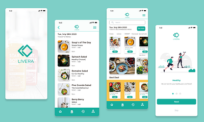 Healthy Food Delivery healthy food mobile app mobile app design ui ux