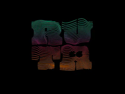 Ruta 66 branding design gradient logo