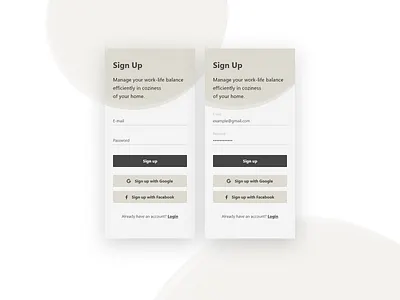 Sign Up App Screen app clean ui daily ui dailyui mobile productivity sign up signup ui