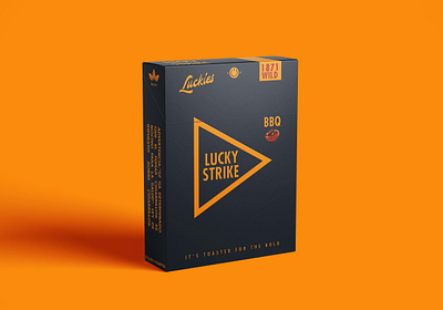 Lucky Strike - Doritos addiction bbq bold branding cigarette crunchy design flat logo minimal packaging smoking social