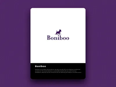 Boniboo beeswax brain brand design dog icon logo