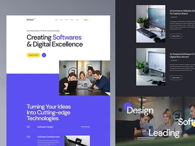 EleTech - Software Company Website Template agency agency website app landing branding creative agency design design studio digital agency landingpage product software software firm ui ux