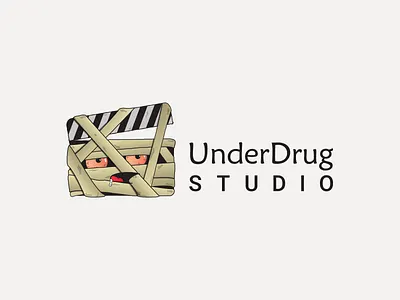 UnderDrug Studio - Funny concept brand - Logo adobe illustrator branding concept art funny funny character funny illustration illustration logo