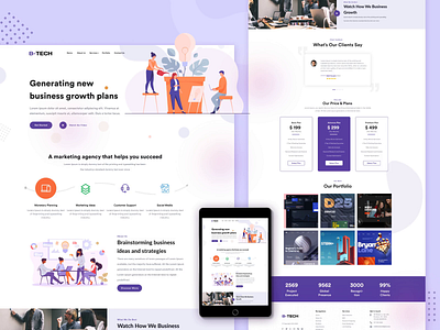 IT Company | Homepage design branding company profile corporate creative agency customer service design digital agency digital services figma illustration landing page responsive website startup ui design uiux ux design website website concept website design website development