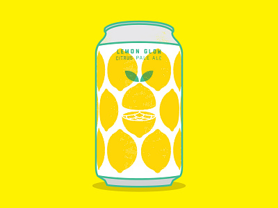 Lemon Glow beer beer branding beer can beer label brewing can citrus columbus craft beer design hops lemon ohio pale ale