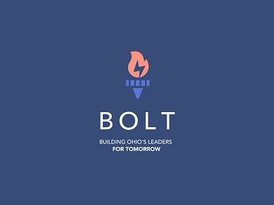 BOLT Logo Concept bolt branding branding design design flame graphic design highschool leaders leadership leadership camp leadership program lightning bolt logo ohio