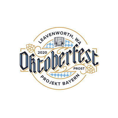 Oktoberfest Reject beer blackletter brand branding gothic hops keg logo logodesign reject