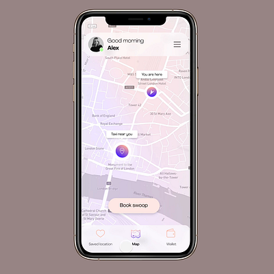 Cab Booking App — UX Case Study app book booking cab car case study gif ia mobile process prototype taxi taxi app ui ux wireframes