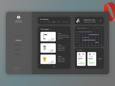 Fintech Dashboard 3d creative dark mode dark ui dashboard dashboard app dashboard design dashboard ui design finance finance app financial app interface interface design minimal typography ui ux web application website