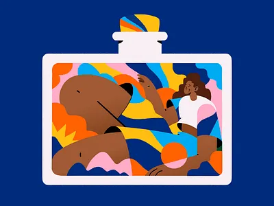 Pote abstract illustration shapes textures