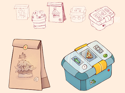 Cartoon props art cartoon design development digitalart drawing illustration itemsart netflix props propsart sketch visdev