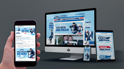 Manitoba Moose Campaign Creative branding design graphic design hockey layout print design social media sports typography webdesign