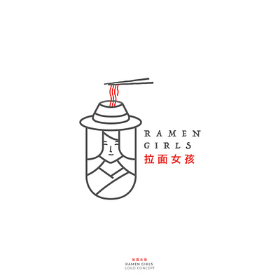 Ramen Girls Logo branding branding and identity branding design design girls icon illustration logo logo design logodesign logoforsale logotype minimalist logo ramen logo