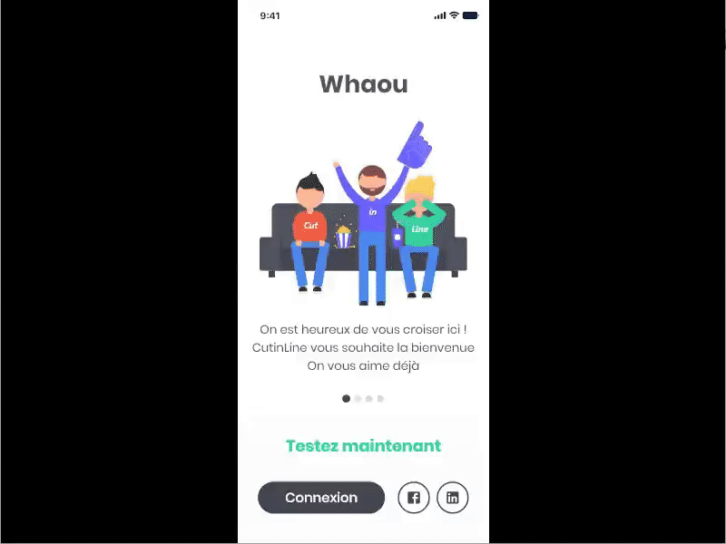 Onboarding Interaction FoodApp animated gif app interactive mobile onboarding swipe ui design ux design xd design