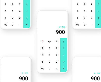 daily UI 4 Calculator Ui app dailyui design flat minimal ui ux