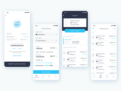 Valapay - Mobile App amount bank details create exchange rate list payment payment app payment method payments receipt recipient status transactions transfer money