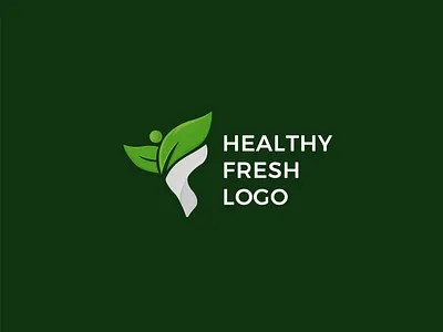 Healthy Fresh logo adobe illustrator artwork brand identity color colors company logo design designer healthy healthy lifestyle logo logo design logotype