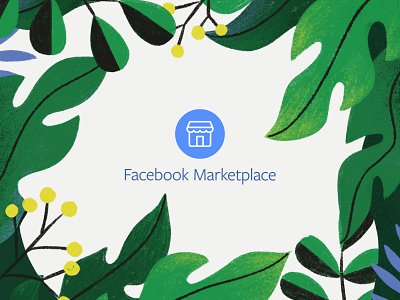 Facebook Marketplace Summer Workshop houseplant illustration leaves marketplace nature plant plants pot pots procreate succulent summer sun vase