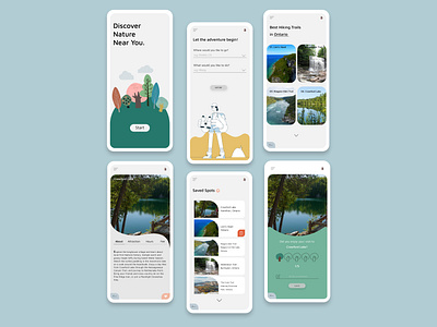 Discover Nature app design design nature ui ui design