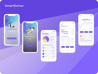 SmartKoiner - Crypto App crypto mobile ui