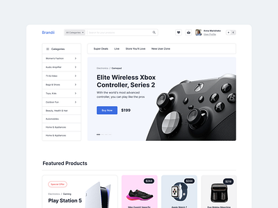 Electronics e-commerce landing page dark dark mode design e commerce ecommerce electronics e commerce homepage landing page ui ui design uiux ux design web design web site design website website landing page