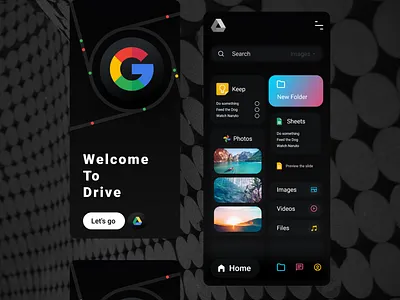 Google drive instagram darkmode adobexd app branding clock app creative design illustration logo minimal smarthome ui ux