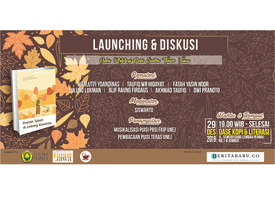 Poster Launching design flat vector