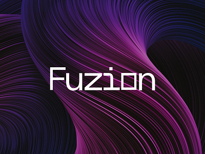 Fuzion - Branding 3d brand brand design brand identity branding custom type design futuristic graphic design identity logo logo design logotype luxury minimal wordmark