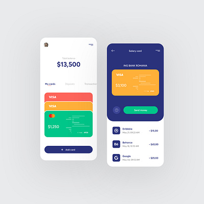 Finance app - mobile design banking banking app bankingapp finance finance app mobile mobile app mobile design