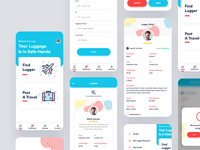 Lug Mobile App app design ui ux