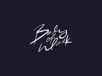 Body of Work branding fitness fitness logo identity logo mark typography wellness