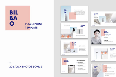 Bilbao - Powerpoint Template + 20 Photos Bonus branding design design template download graphic design graphics minimal modern modern design powerpoint powerpoint design powerpoint presentation powerpoint presentation template powerpoint template powerpoint templates presentation presentation template screen design stock photos white