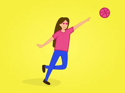 Dribbble Invite dribbble dribbble invitation dribbble invite dribbble invite giveaway flat flat illustration giveaway illustration invite invites giveaway yellow