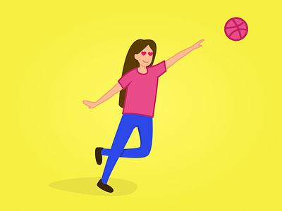 Dribbble Invite dribbble dribbble invitation dribbble invite dribbble invite giveaway flat flat illustration giveaway illustration invite invites giveaway yellow