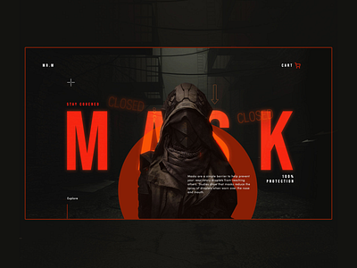 MASK | STAY COVERED concept daily challenge design freelance inspiration minimal throwback ui user experience user interaction user interface ux web website