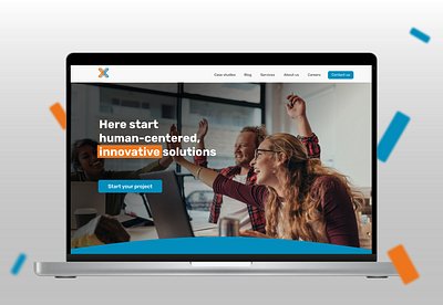 Landing page redesign for a software company XIP. agenda branding design illustration infrographics logo ui ux ux ui vector