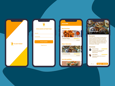 Flash Food adobe xd adobexd app delivery design flash food food app
