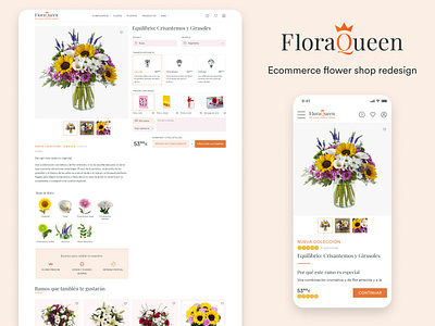 Ecommerce flower shop redesign ecommerce flowers mobile ui ux web web design