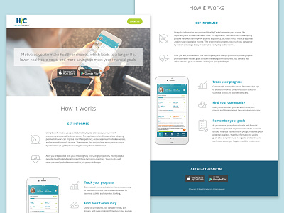 HealthyCapital landing page app clean design landing page landingpage minimal product splash splashpage ui ux web website
