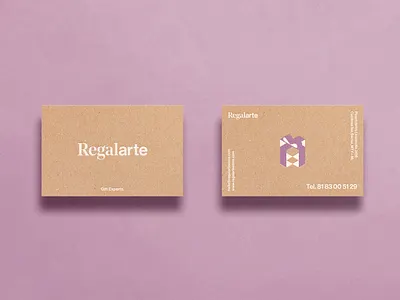 Regalarte. Gift Experts. Business Card branding design icon illustration illustrator logo vector