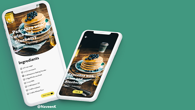 Recipe Hint Design app dailyui dailyuichallenge design ui ux